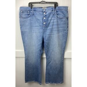 Madewell Cali Demi Boot Crop Hi-Rise Denim Jeans Sz 37 NEW